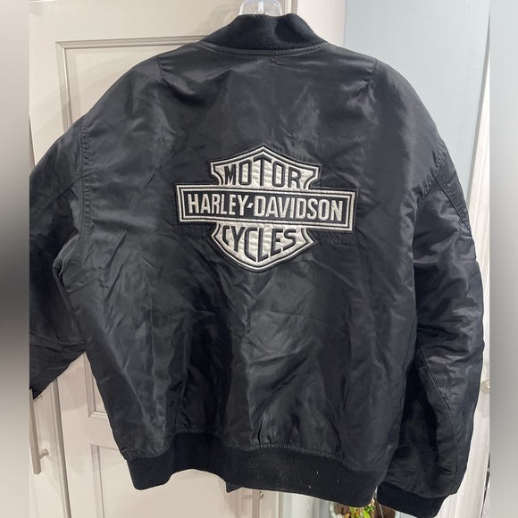 Harley Davidson 🇺🇸 Made Bomber Jacket men’s size L - Picture 3 of 16